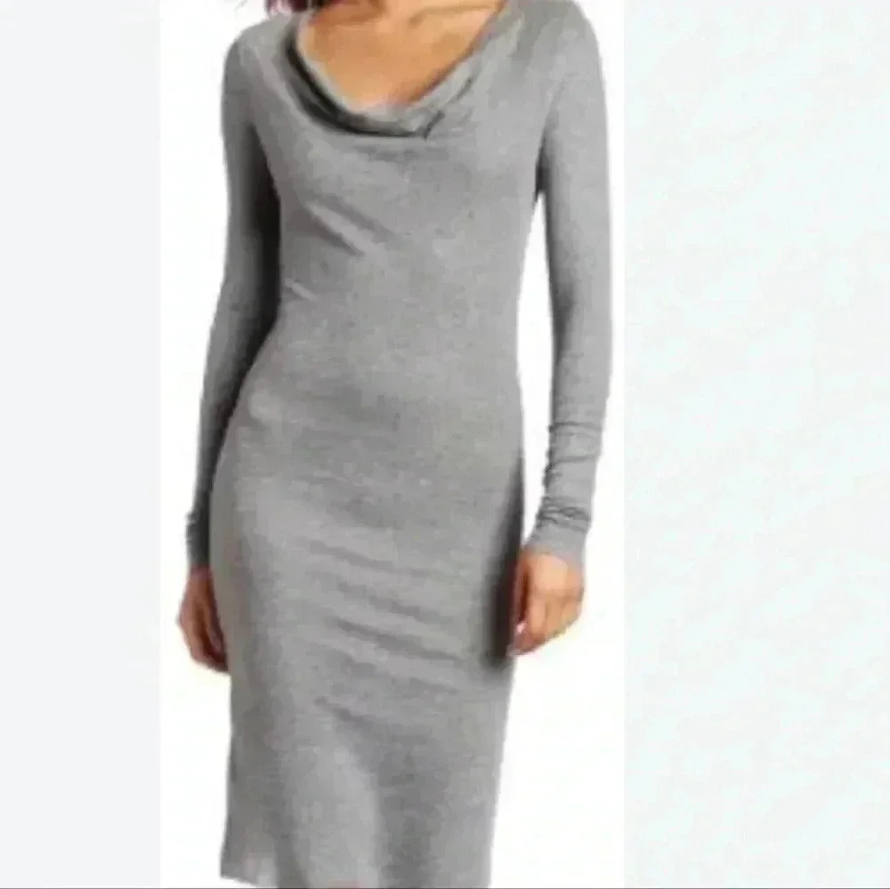 BCbgmaxazria Knit Long Sleeve Dress Size L